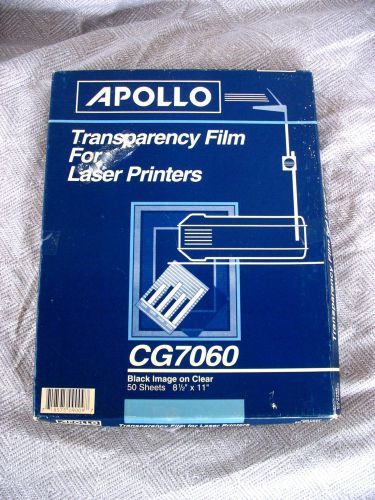 Apollo Transparency Film for Laser Printers CG7060 95 sheets