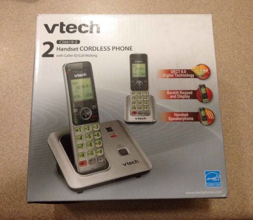 Vetch DECT 6.0 Cordless Phone 1x Line Handset Speakerphone Caller ID CS6619