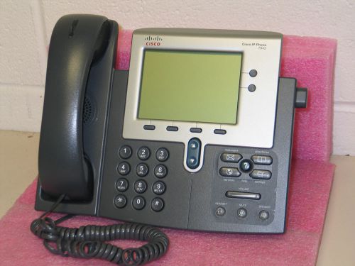 CISCO CP-7942G  IP VOIP DISPLAY TELEPHONE w/STAND+ HANDSET CP-7942G TESTED