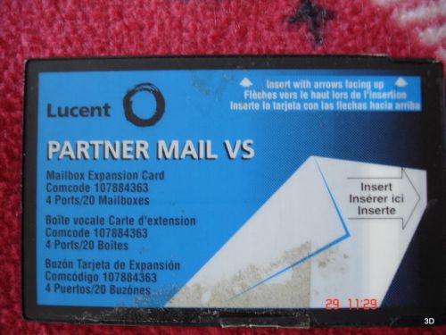 AT&amp;T Partner Mail VS Mailbox Expansion Card 20 Mailboxes 4 Ports