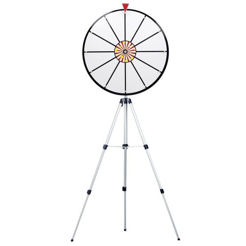 24&#034; white dry erase prize wheel w/floor stand for sale