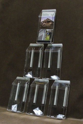 4 X 9 Clear Outdoor Trifold Brochure/Literature Holder