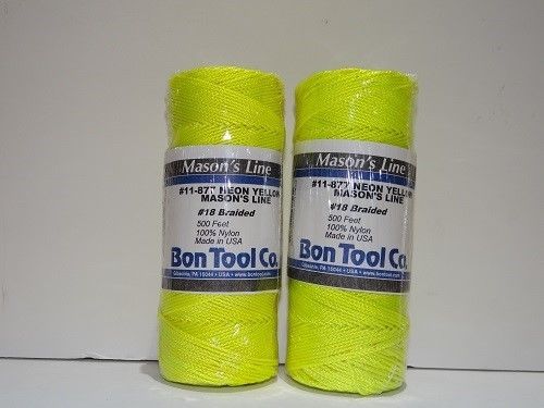#18 braided mason&#039;s line- yellow- 2 pc pack for sale