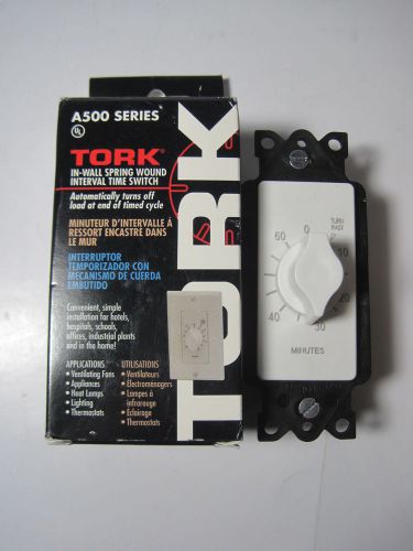 Tork 60 minute automatic spring wound timer switch a560mw nib for sale
