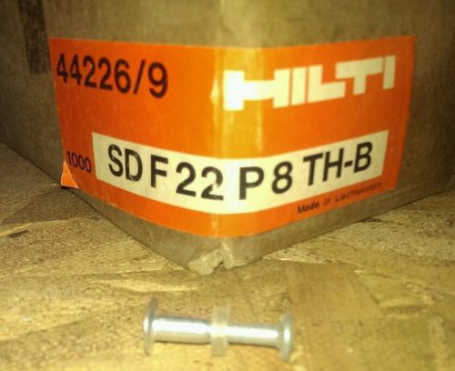 HILTI 1000  add22p8the-b 1&#034;&#034; concrete nails #44226/9 For Powder Actuated Tools