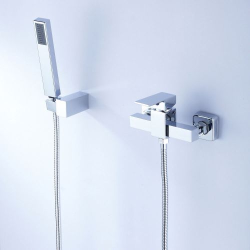 Modern wall mount hand shower only shower set brass chrome finish free shipping for sale