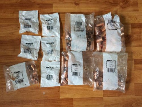 NIBCO Copper Lot 1/2&#034; and 3/4&#034; Plumbing Fittings