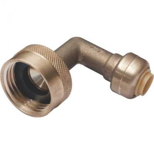 Garden hose nut 1/4&#034;x3/4&#034; lf u2276lf cash acme brass push-fit fittings - elbows for sale