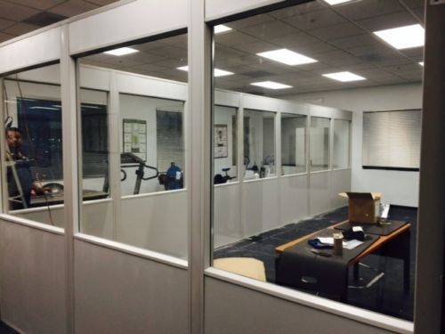 NATIONAL PARTITIONS Modular In-plant office 4wall 8x8 pre-fab ship &amp; installed