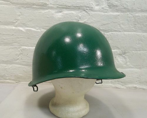 Vintage metal or metal fiber hard hat small billed large head protection for sale