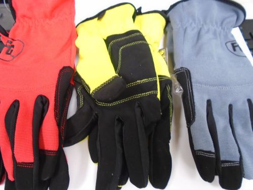 3 pairs work gloves high performance utility by firm grip  large for sale
