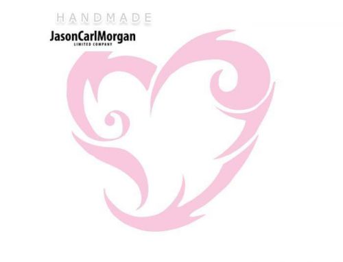 JCM® Iron On Applique Decal, Tribal Heart Soft Pink