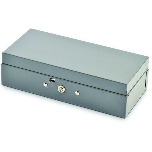 STEELMASTER Locking Steel Bond Box with Cash Tray, Includes Keys, 10.25 x 2.88