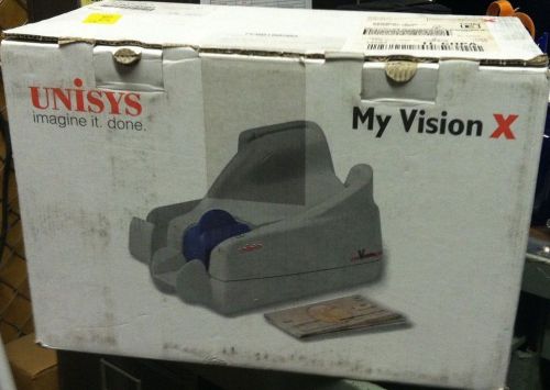 UNISYS MVX 3030-IJ2 MY VISION X CHECK SCANNER BOX AND INSTRUCTIONS