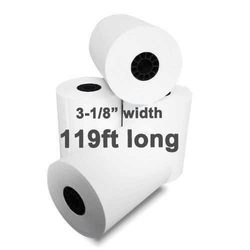 Fd-100 3-1/8&#034; x 119&#039; thermal receipt paper - 44 new rolls  ** free shipping ** for sale