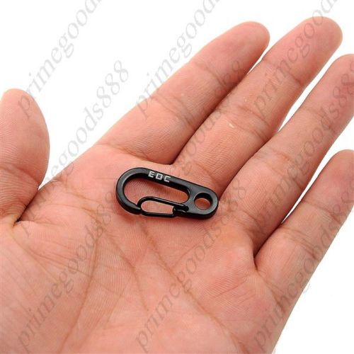 Simple Classic Mini Spring Hanging Buckle Carabiner Free Shipping Black Small