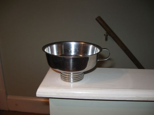 nice condition small stainless steel goat cow milk strainer funnel