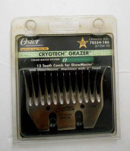 NEW Oster 13 Tooth Flared Golden Ram Comb Grazer 78554-186  (61554-18) FTC-13-88