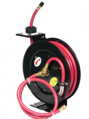 25ft x 3/8&#039;&#039; retractable ribber air hose reel 250 psi for sale