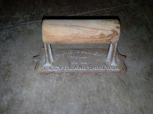 Nos-9j73 blue banner #26bb concrete groover tool, cleveland, oh, cast iron, gc for sale