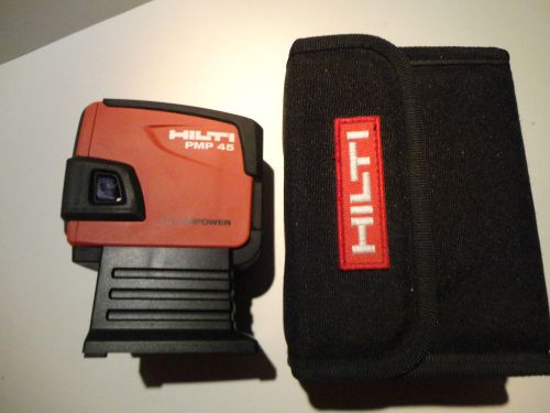 VERY NICE USED  HILTI PMP45 LASER LEVEL SELF-LEVELING,PMP 45 FREE US SHIPPING