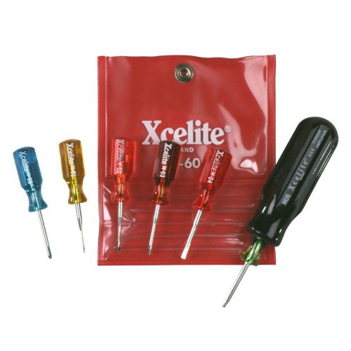 Xcelite M60 6-Piece Mini-Driver Kit Tool Set Vinyl Pouch