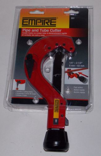 Empire level 2831 1/4&#034; to 2-1/2&#034; copper, plastic &amp; steel pipetube cutter for sale