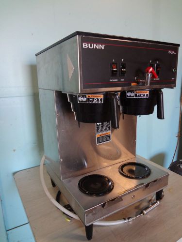 HEAVY DUTY COMMERCIAL &#034;BUNN&#034; DUAL COFFEE BREWER FOR USE WITH SATELLITE DISPENSER