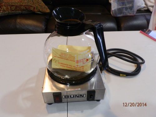 BUNN  Single Coffee Pot Carafe WARMER 120 Volt, with New Carafe