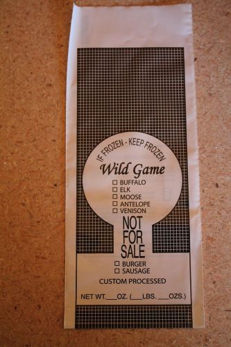 200 - 1 LB Wild Game Bags Hamburger Meat Ground Venison Deer Elk Chub Freezer