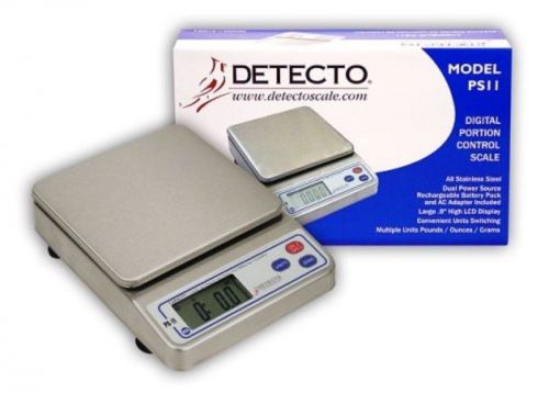 Detecto nsf approved portion control scale in stainless steel ps11 new for sale
