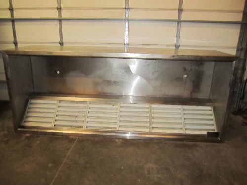 10&#039; foot restaurant ventilation grease exhaust hood stainless steel for sale