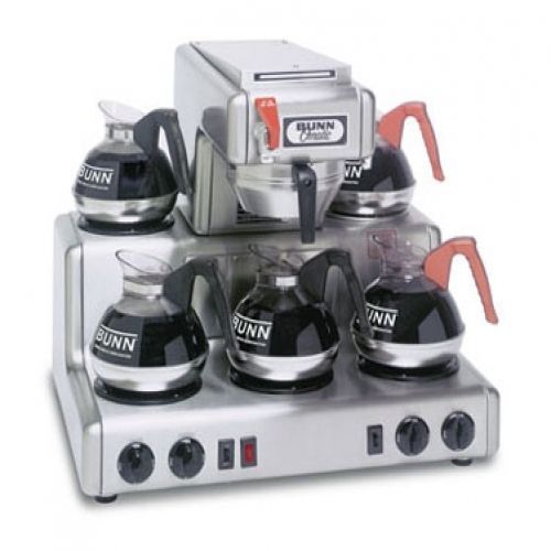 BUNN 20835.0004 12 Cup Automatic Coffee Brewer with 5 Lower Warmers with Hot Wat