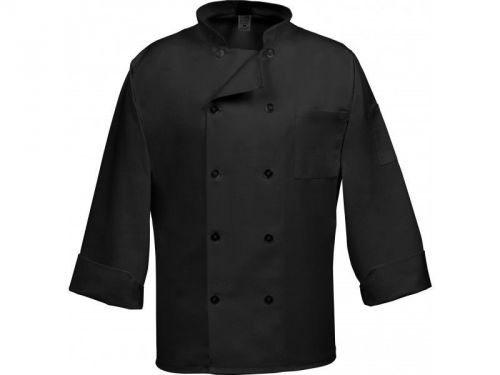 Two (2pc) Brand New  Black 10 Button Chef Coat Size S,M,L,XL,XXL