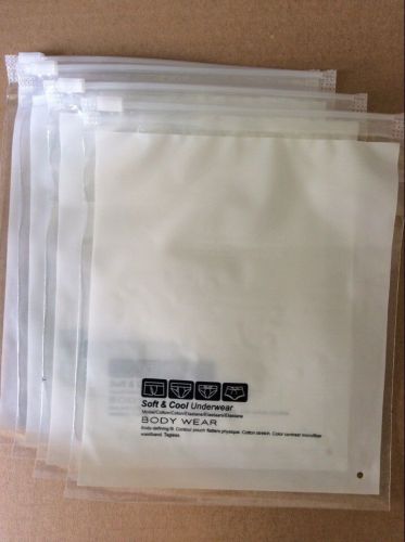 PE ZIP Lock Bags Underwear Packaging Bag 100pcs 6X7 in.
