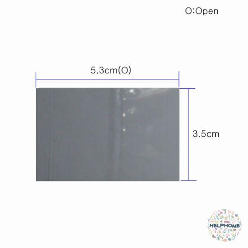 90 Pcs Transparent Shrink Film Wrap Heat Seal Packing 5.3cm(O) X 3.5cm NO.100