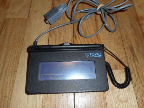 Topaz siglite t-s460-b-r 1x5 electronic signature pad with stylus for sale