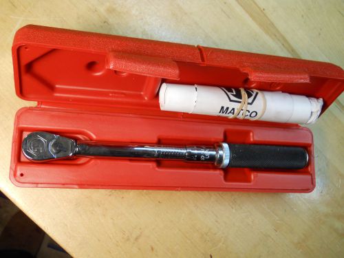 MATCO TOOLS 1/4&#034; DRIVE SERIES TORQUE WRENCH TRA200-  RETAILS 290$