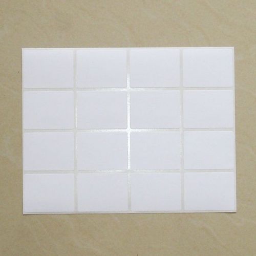 16 White Sticky Labels 38 x 50 mm Price Stickers, Name Tags, Blank Self Adhesive
