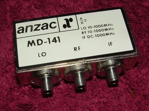 Anzac Model MD-141 RF Microwave Mixer 10 to 1000 Mhz &amp; DC-1000 Mhz IF Output