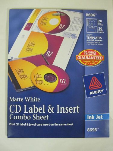 AVERY #8696 MATTE WHITE CD LABELS