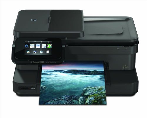 Printer hp photosmart 7520 wireless color photo scanner copier fax free shipping for sale