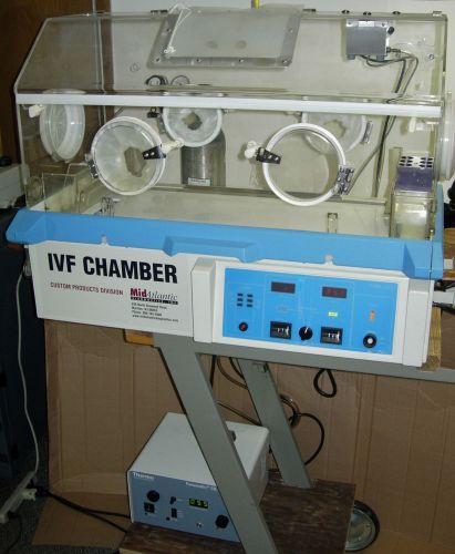 Ivf chamber by mid atlantic, tested, with thermo co2 controller and supplies for sale