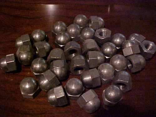 Stainless steel acorn nuts (cap nuts) 3/8-16  35 lot new plus a few for sale