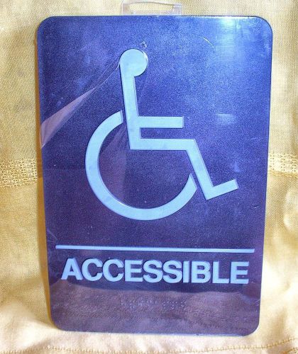 Braille Raised Letter Handicap Accessible Sign 6 X 9&#034; ADA  High Impact Plastic