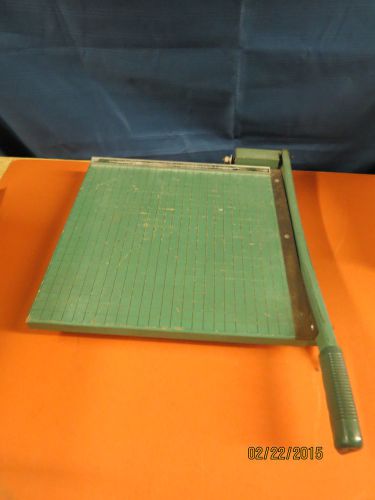 Premier Orig Green Board Heavy-Duty Wood 19&#034; Guillotine Paper Cutter Trimmer VGC