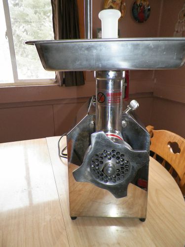 Stainless Steel Table Top Meat Grinder TC 22 with Tray Accessories Local Pick Up
