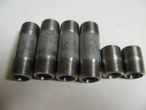 3/4&#034; stainless steel pipe nipples lot made in canada for sale