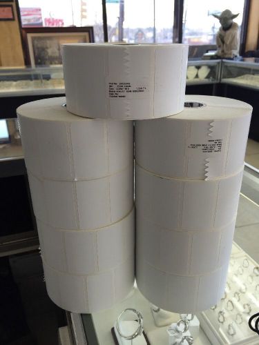 Zebra 4000D 2.25 X 1.25 Inches Thermal Transfer 9 Rolls 18,900 Lables!
