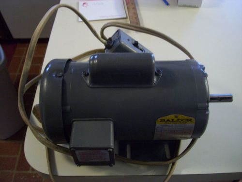 1/2 hp baldor industrial electric motor 1 phase cat. #l3405 dual voltage usa for sale